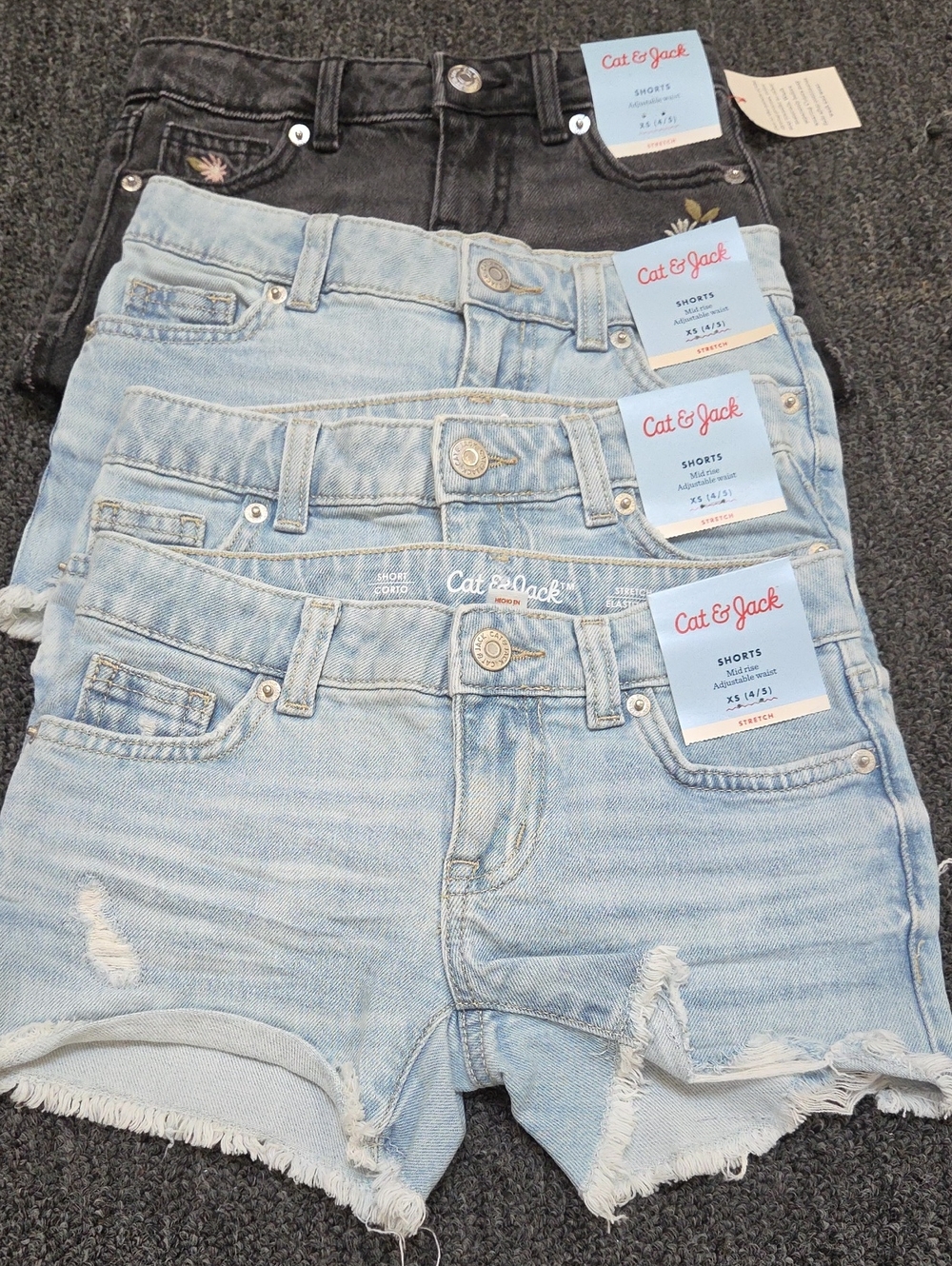 (#1C) 4 Cat & Jack Denim Kid's Shorts